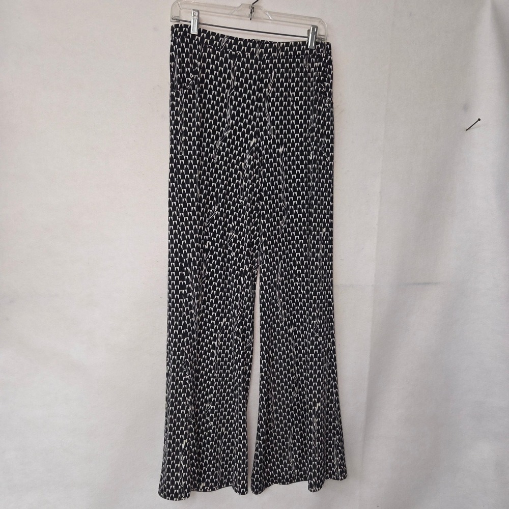 Nikki Poulos Alice Through the Looking Glass Geometric Palazzo Pants Womens M‎